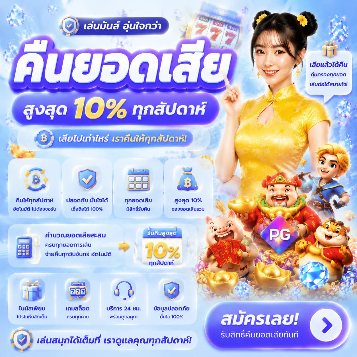 ทดลองเล่นสล็อตเต็มฟีเจอร์ TJ8989 ฟรีสปิน โบนัส